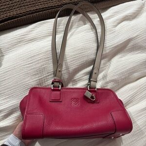 Loewe Red Leather Handbag